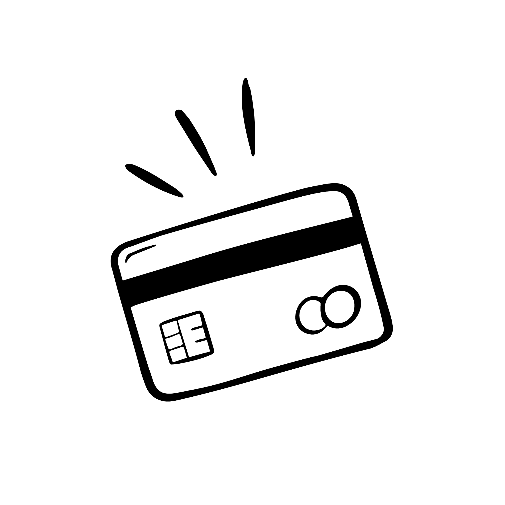 A small curved white line appears against an otherwise completely black background