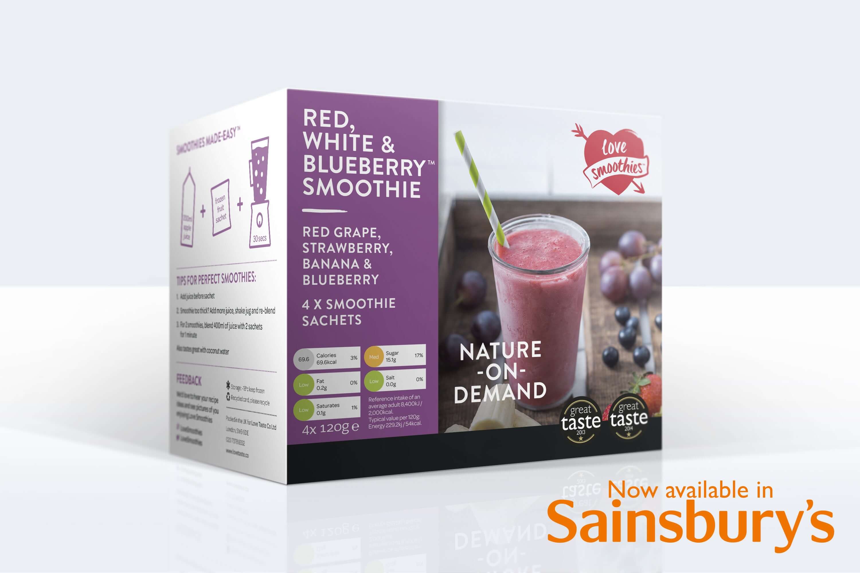 Love Smoothies now online at Sainsbury’s
